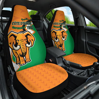 Ivory Coast August 7th 1960 Car Seat Cover Happy Independence Day