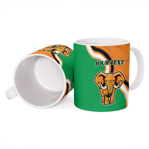 Personalised Ivory Coast August 7th 1960 Ceramic Mug Happy Independence Day