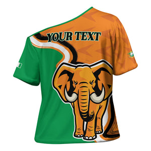 Personalised Ivory Coast August 7th 1960 Cross Shoulder Shirt Happy Independence Day