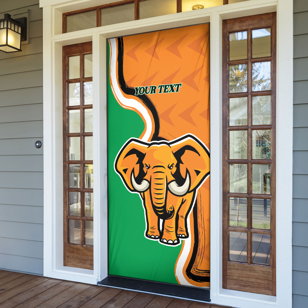 Personalised Ivory Coast August 7th 1960 Door Cover Happy Independence Day