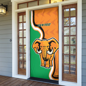 Personalised Ivory Coast August 7th 1960 Door Cover Happy Independence Day