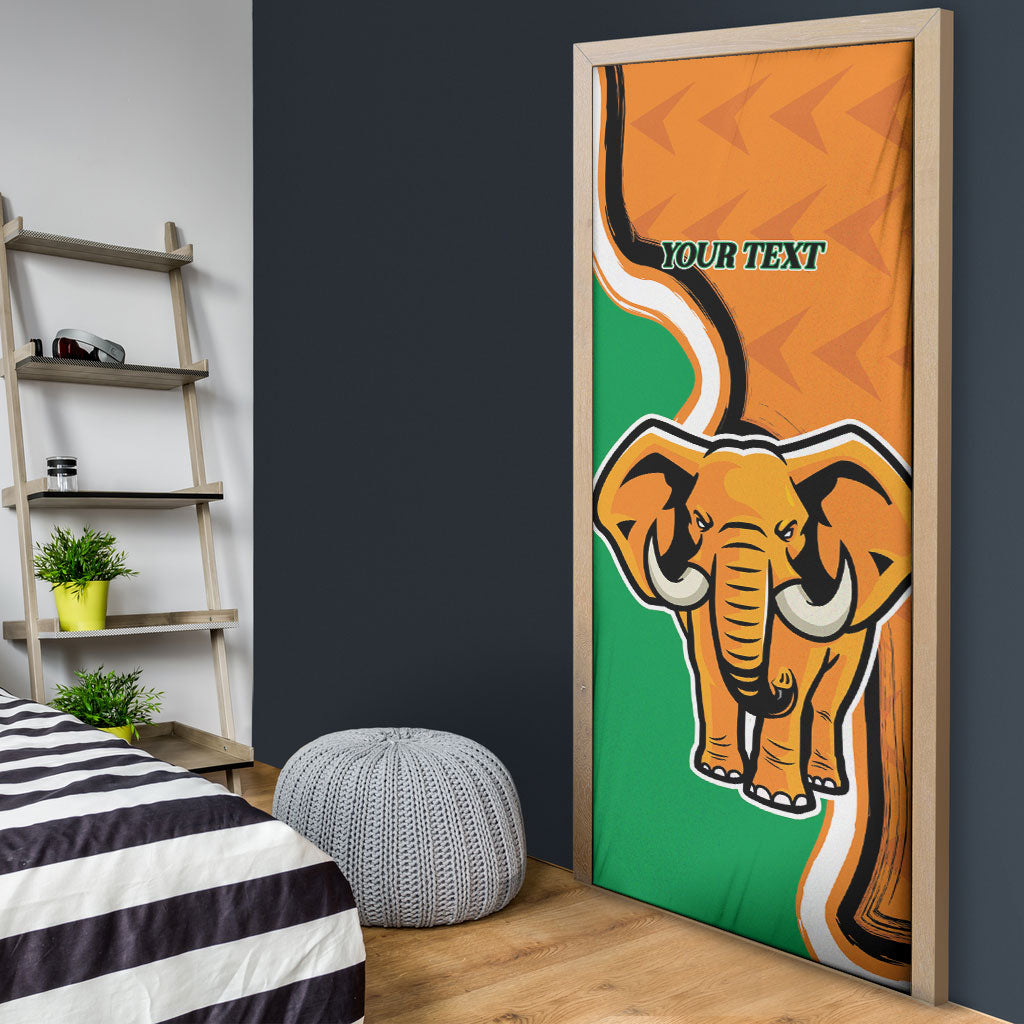 Personalised Ivory Coast August 7th 1960 Door Cover Happy Independence Day