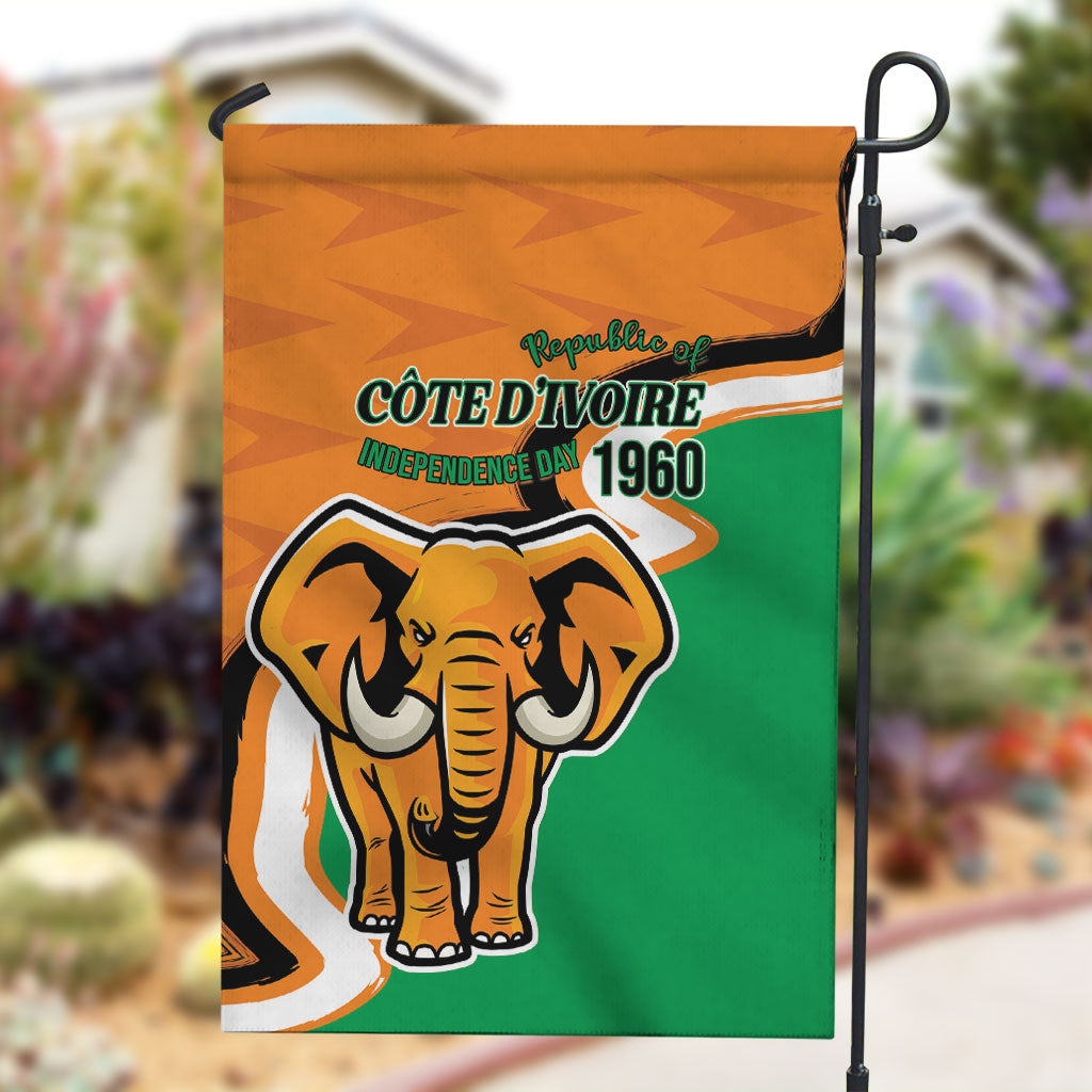 Ivory Coast August 7th 1960 Garden Flag Happy Independence Day