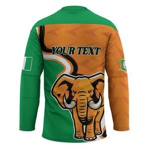Personalised Ivory Coast August 7th 1960 Hockey Jersey Happy Independence Day