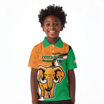 Personalised Ivory Coast August 7th 1960 Kid Polo Shirt Happy Independence Day