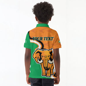 Personalised Ivory Coast August 7th 1960 Kid Polo Shirt Happy Independence Day