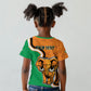 Personalised Ivory Coast August 7th 1960 Kid T shirt Happy Independence Day