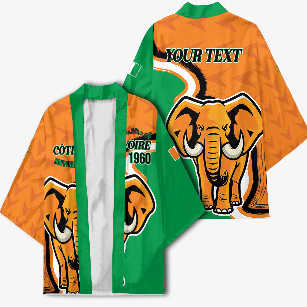 Personalised Ivory Coast August 7th 1960 Kimono Happy Independence Day
