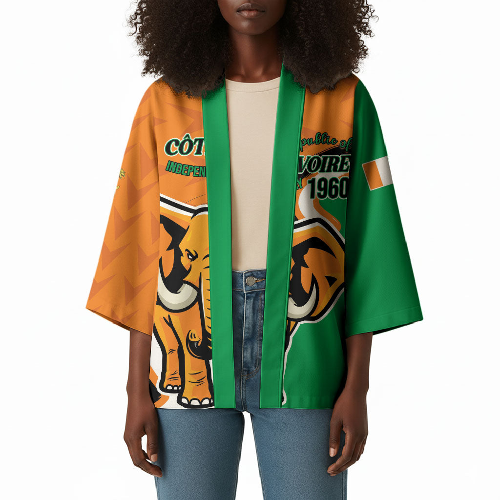 Personalised Ivory Coast August 7th 1960 Kimono Happy Independence Day