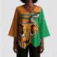 Personalised Ivory Coast August 7th 1960 Kimono Sleeve Blouse Happy Independence Day