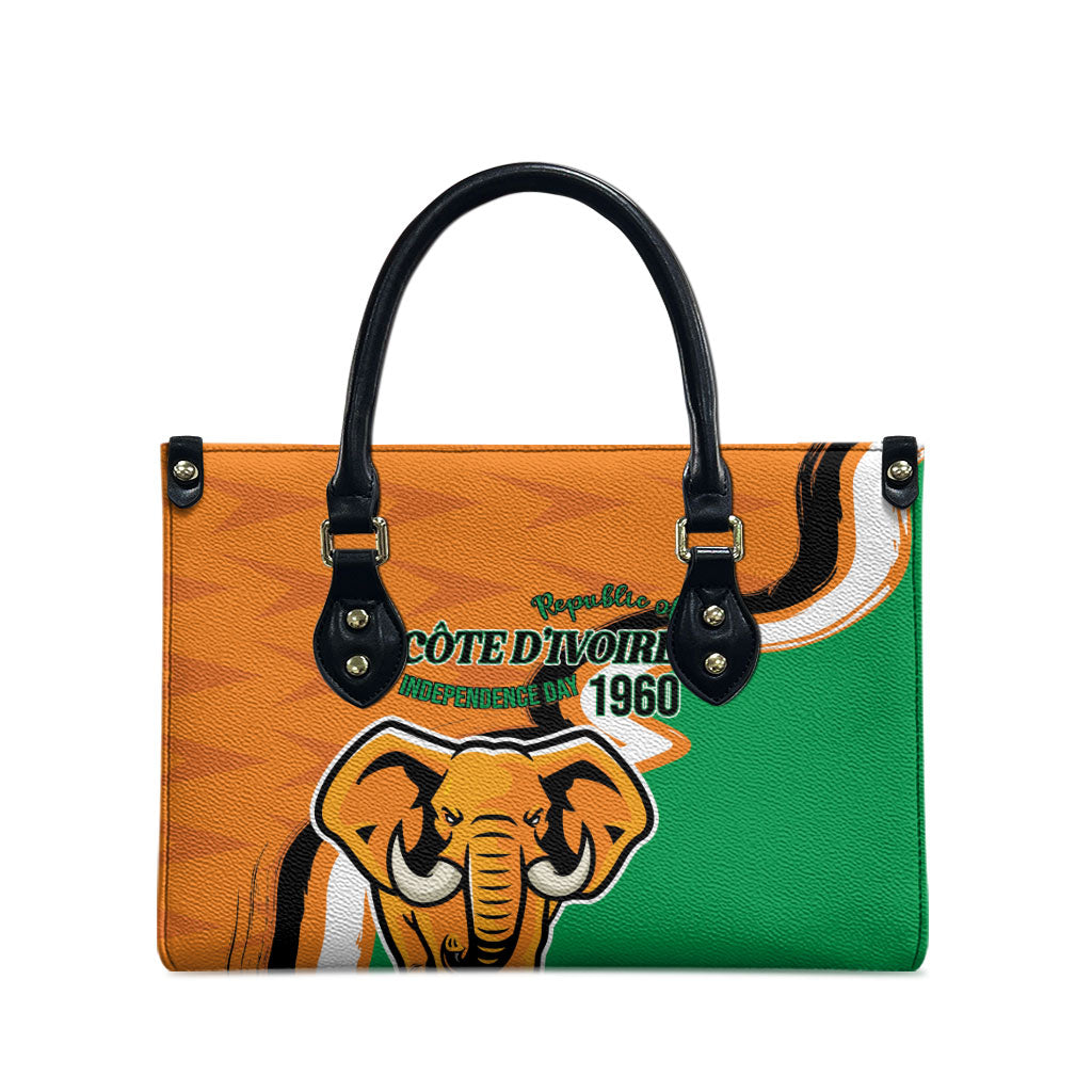 Ivory Coast August 7th 1960 Leather Bag Happy Independence Day