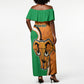 Personalised Ivory Coast August 7th 1960 Off Shoulder Maxi Dress Happy Independence Day