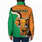 Personalised Ivory Coast August 7th 1960 Padded Jacket Happy Independence Day