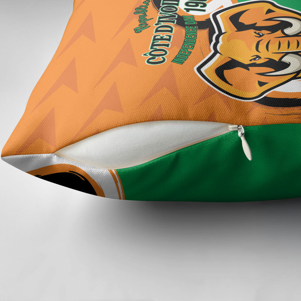 Ivory Coast August 7th 1960 Pillow Cover Happy Independence Day