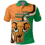 Personalised Ivory Coast August 7th 1960 Polo Shirt Happy Independence Day