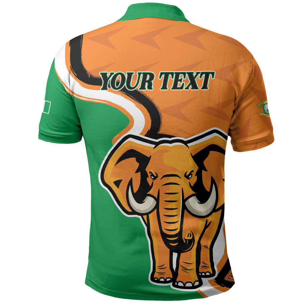 Personalised Ivory Coast August 7th 1960 Polo Shirt Happy Independence Day