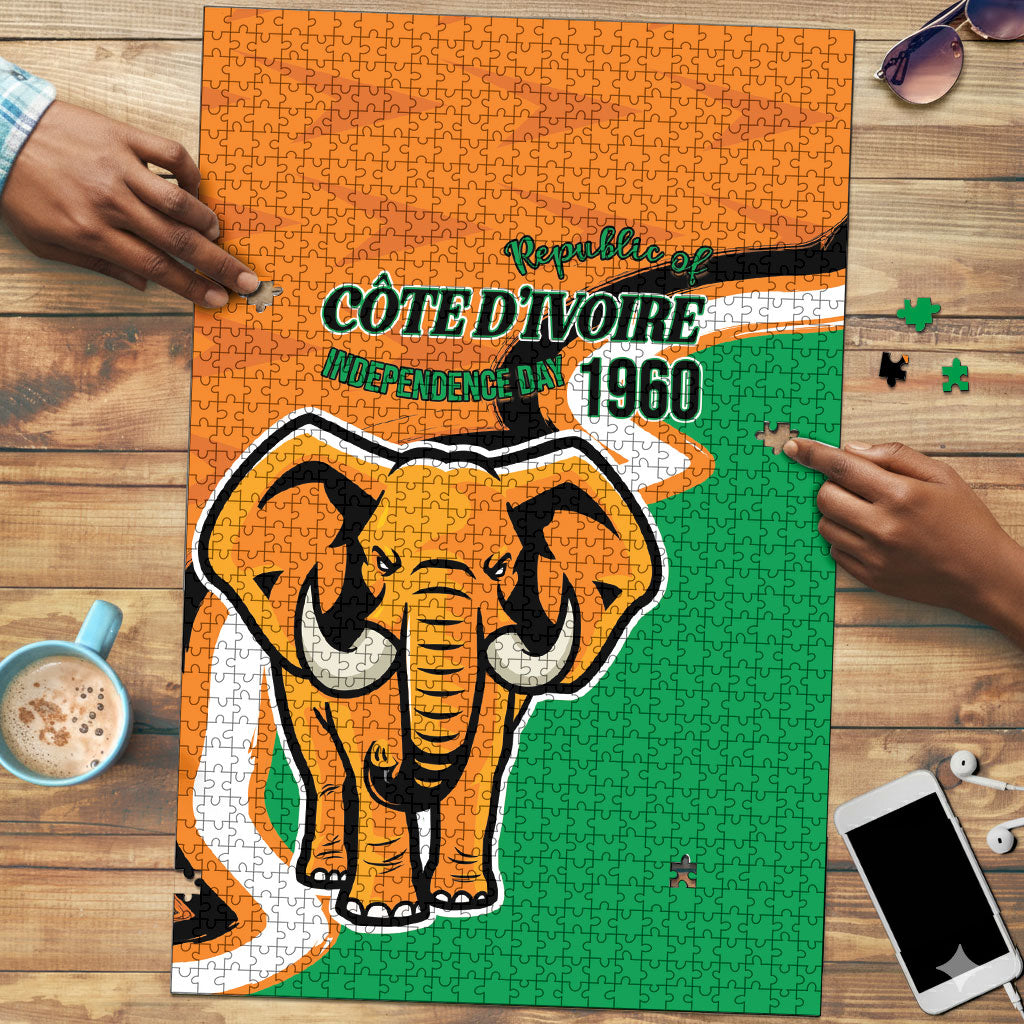Ivory Coast August 7th 1960 Puzzle Happy Independence Day