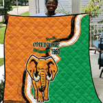 Ivory Coast August 7th 1960 Quilt Happy Independence Day