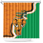 Ivory Coast August 7th 1960 Shower Curtain Happy Independence Day