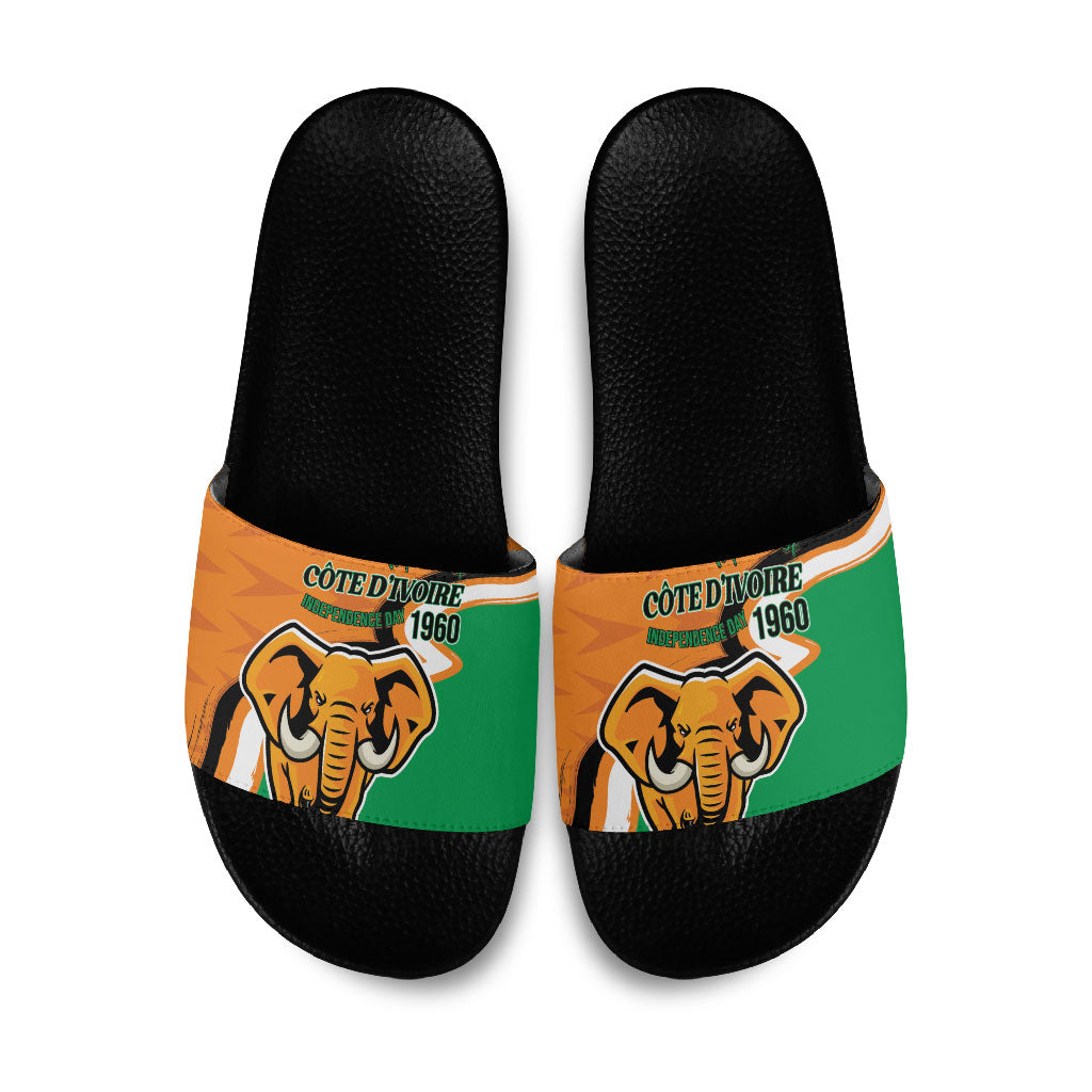 Ivory Coast August 7th 1960 Slide Sandals Happy Independence Day