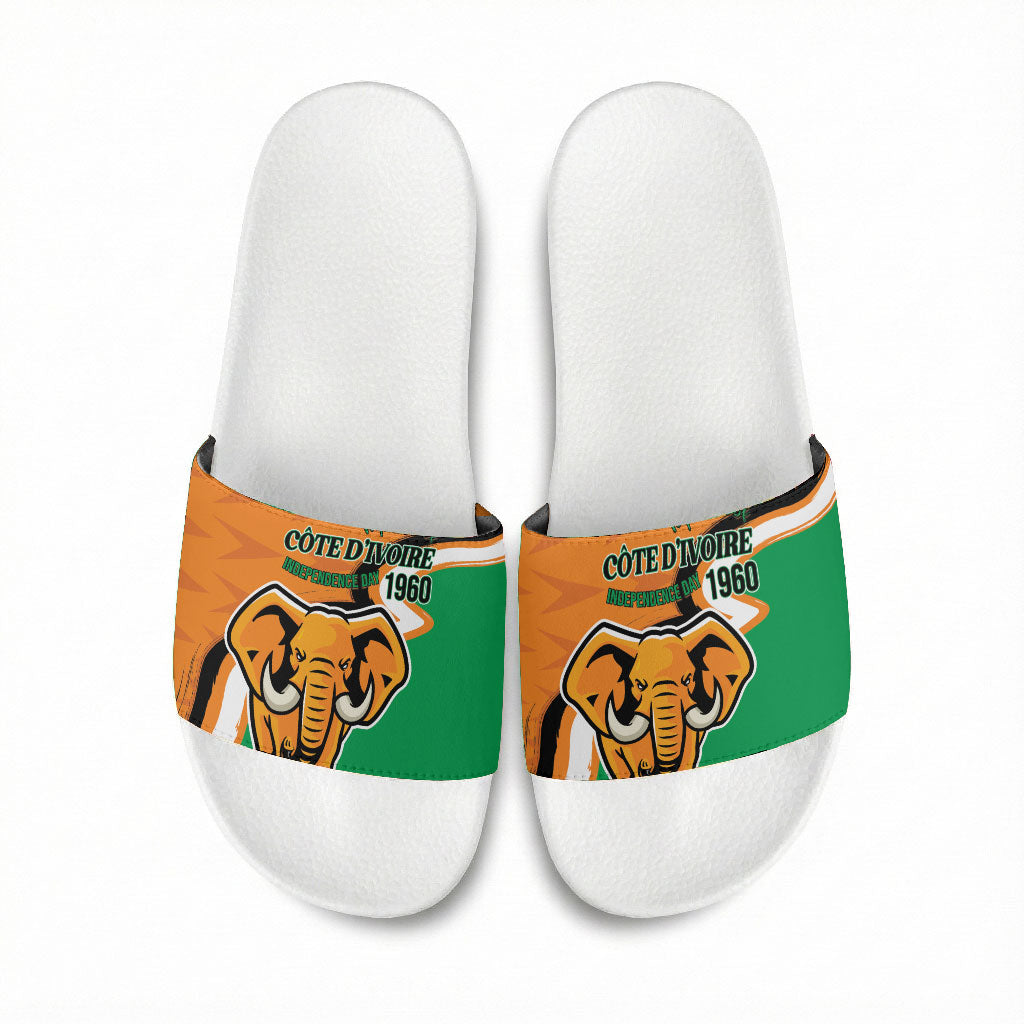 Ivory Coast August 7th 1960 Slide Sandals Happy Independence Day
