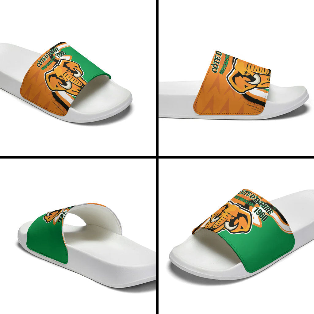 Ivory Coast August 7th 1960 Slide Sandals Happy Independence Day