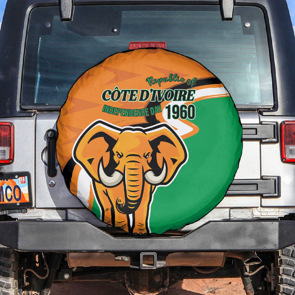 Ivory Coast August 7th 1960 Spare Tire Cover Happy Independence Day