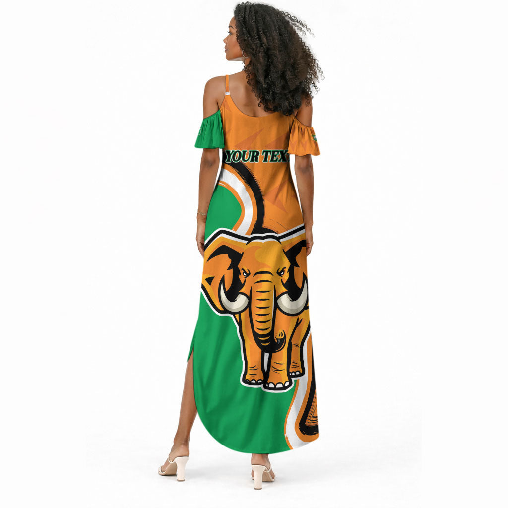 Personalised Ivory Coast August 7th 1960 Summer Maxi Dress Happy Independence Day