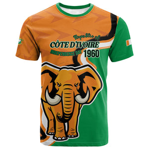 Personalised Ivory Coast August 7th 1960 T shirt Happy Independence Day