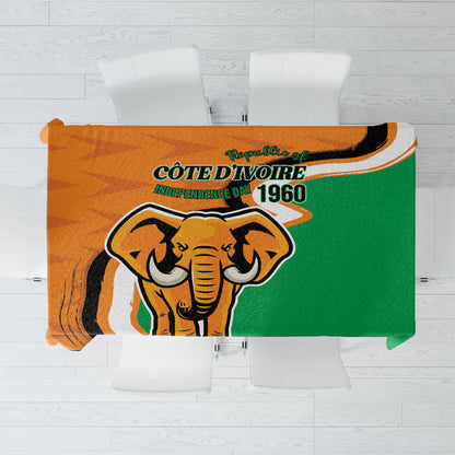 Ivory Coast August 7th 1960 Tablecloth Happy Independence Day