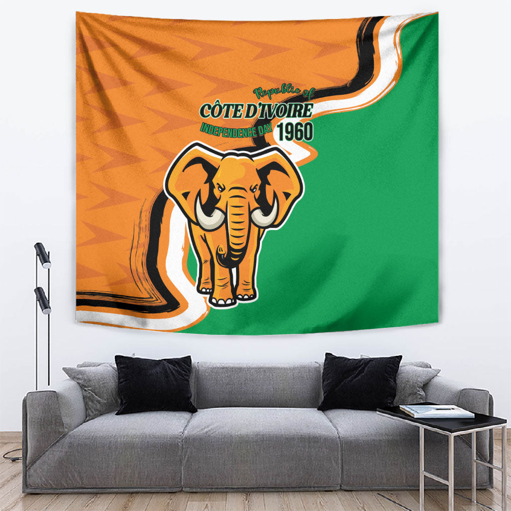 Ivory Coast August 7th 1960 Tapestry Happy Independence Day