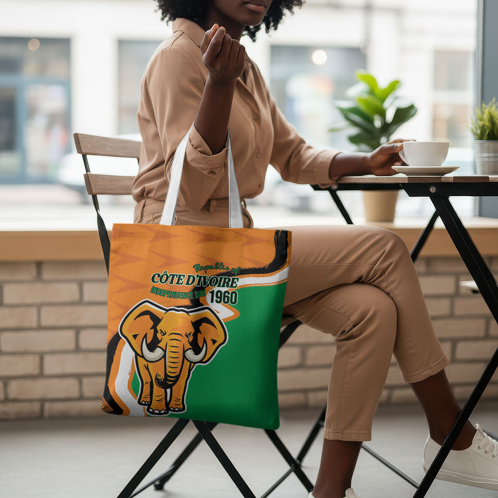 Ivory Coast August 7th 1960 Tote Bag Happy Independence Day