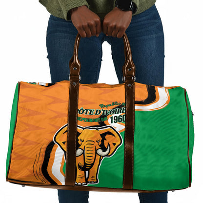 Ivory Coast August 7th 1960 Travel Bag Happy Independence Day