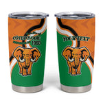 Personalised Ivory Coast August 7th 1960 Tumbler Cup Happy Independence Day