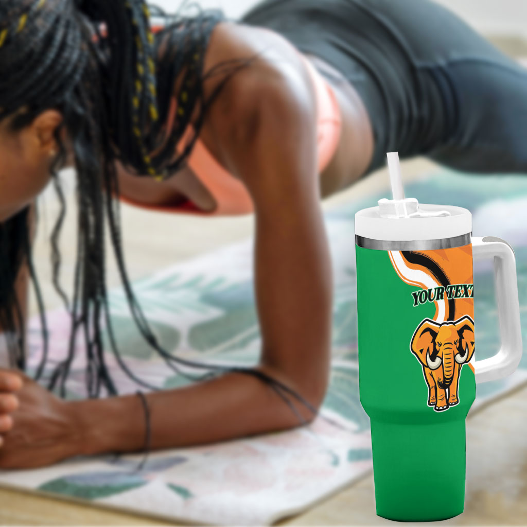 Personalised Ivory Coast August 7th 1960 Tumbler With Handle Happy Independence Day