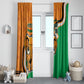 Ivory Coast August 7th 1960 Window Curtain Happy Independence Day
