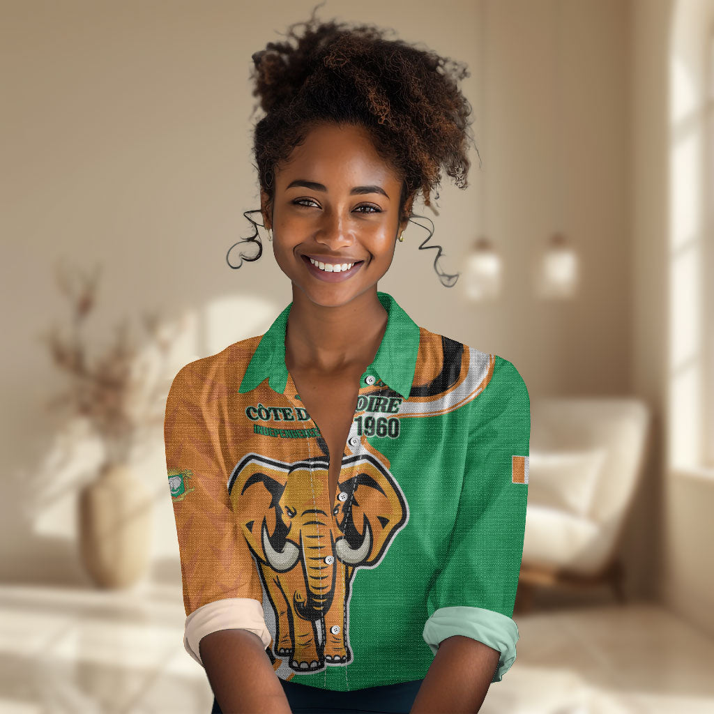 Personalised Ivory Coast August 7th 1960 Women Casual Shirt Happy Independence Day