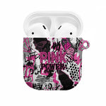 Pink Power Graffiti AirPods Case Breast Cancer Awareness