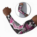 Personalized Pink Power Graffiti Arm Sleeves Breast Cancer Awareness