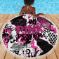 Pink Power Graffiti Beach Blanket Breast Cancer Awareness - African Pride