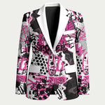 Personalized Pink Power Graffiti Blazer Breast Cancer Awareness