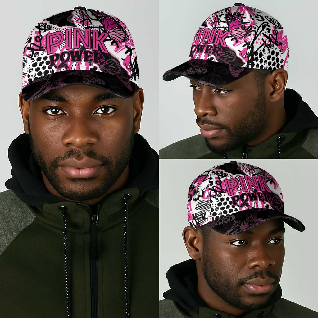 Pink Power Graffiti Classic Cap Breast Cancer Awareness - African Pride