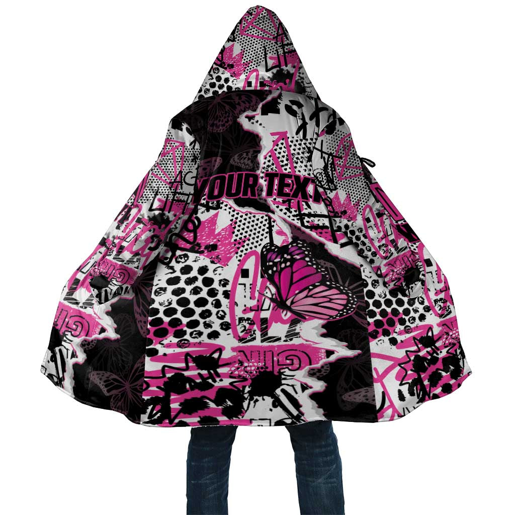 Personalized Pink Power Graffiti Cloak Breast Cancer Awareness