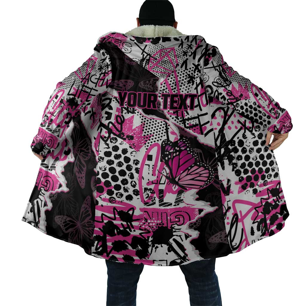 Personalized Pink Power Graffiti Cloak Breast Cancer Awareness