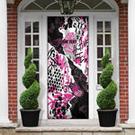 Personalized Pink Power Graffiti Door Cover Breast Cancer Awareness