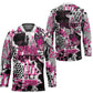 Personalized Pink Power Graffiti Hockey Jersey Breast Cancer Awareness