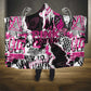 Pink Power Graffiti Hooded Blanket Breast Cancer Awareness - African Pride