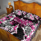 Pink Power Graffiti Quilt Bed Set Breast Cancer Awareness - African Pride