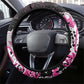 Pink Power Graffiti Steering Wheel Cover Breast Cancer Awareness - African Pride