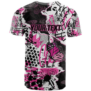 Personalized Pink Power Graffiti T shirt Breast Cancer Awareness - African Pride